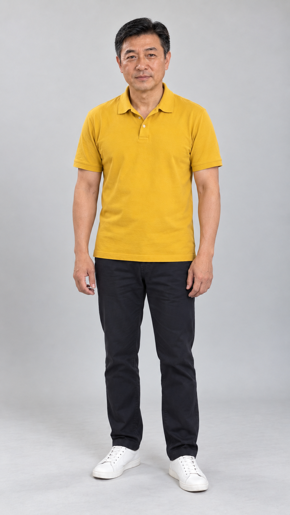 The Chinese Method brand avatar wearing a mustard polo shirt